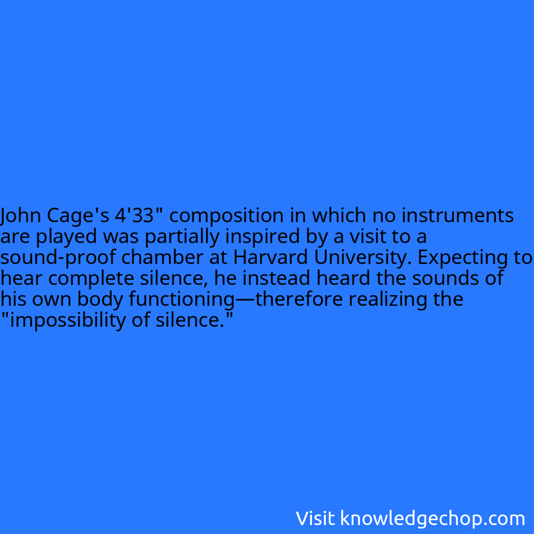 John Cage's 4'33