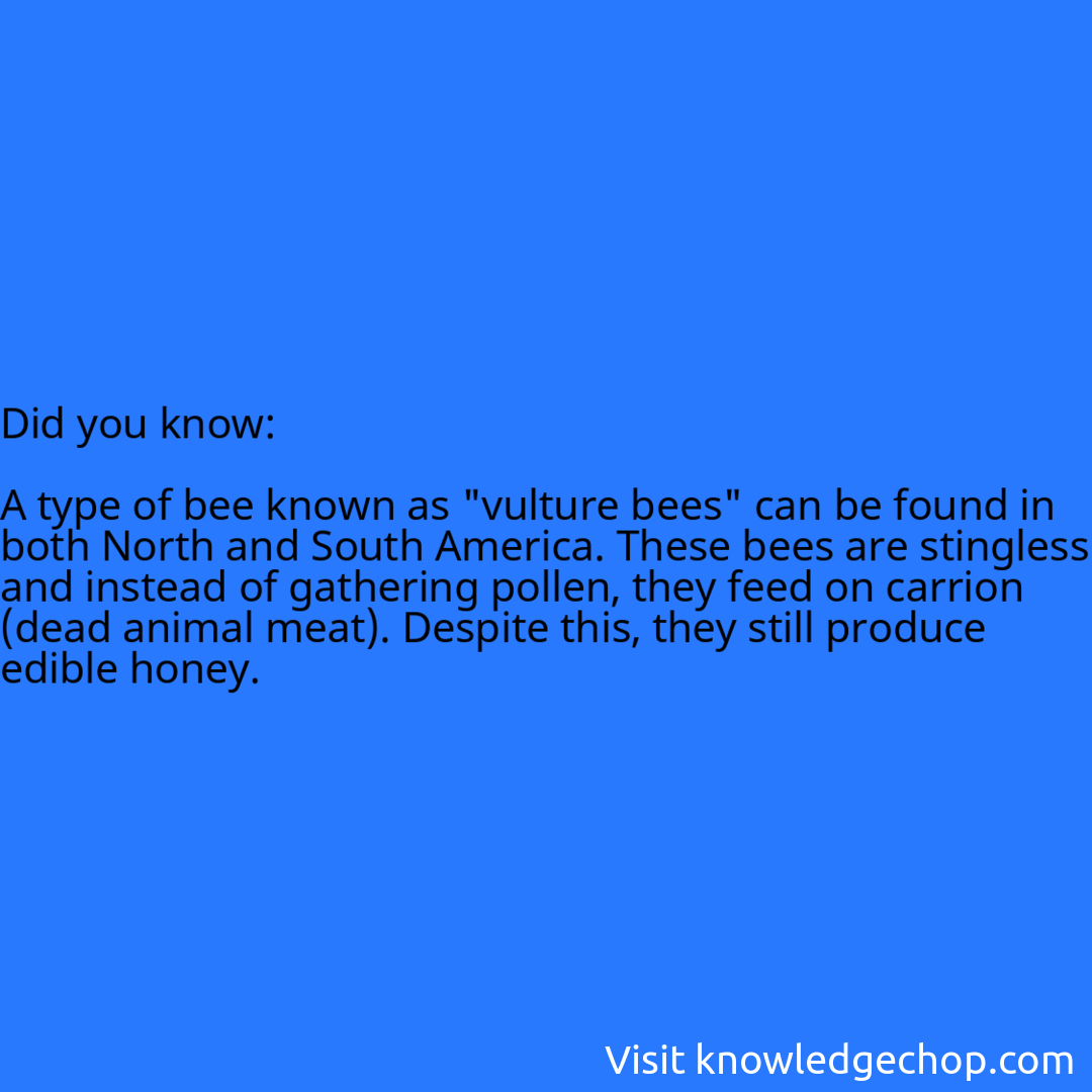   A type of bee known as 